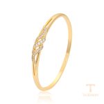نمای نزدیک النگو ژوپینگ نگین‌دار کد X001159140