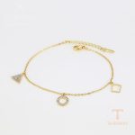 جزییات زنجیر و قفل دستبند ژوپینگ طول 18CM وزن 2.01 گرم کد A00785750