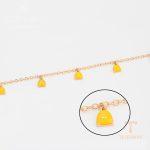 جزییات زنجیر و قفل دستبند ژوپینگ طول 15CM وزن 2.42 گرم کد A00901446