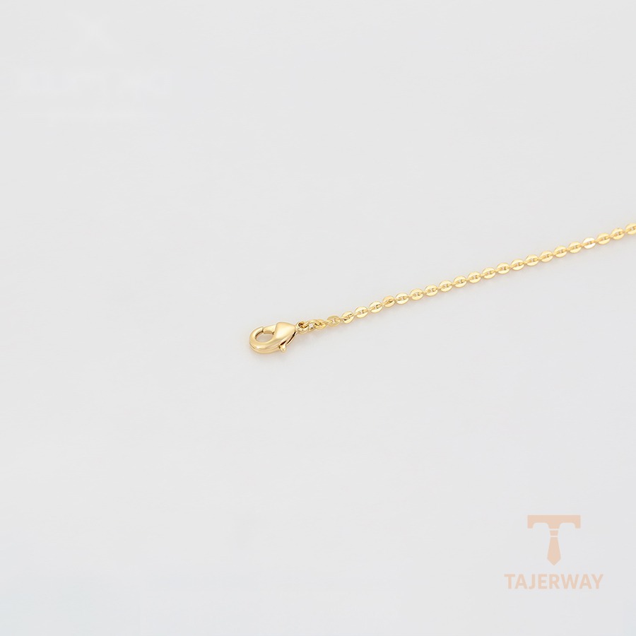 جزییات زنجیر و قفل دستبند ژوپینگ طول 17CM وزن 2.67 گرم کد A00920221