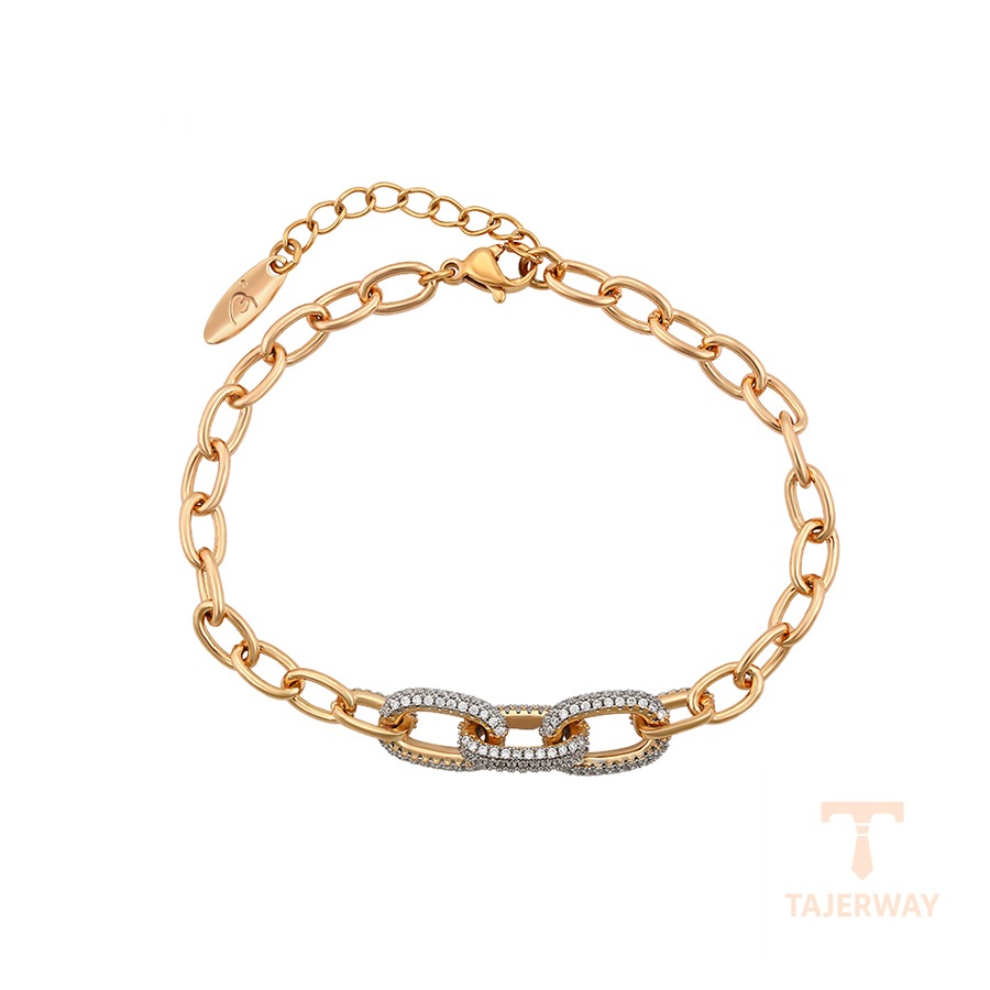 دستبند ژوپینگ نگین‌دار کد S00118079