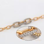 جزییات زنجیر و قفل دستبند ژوپینگ طول 19CM وزن 8.61 گرم کد S00118079