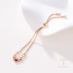 جزییات زنجیر و قفل دستبند ژوپینگ طول 26CM وزن 3.43 گرم کد S00153502