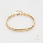 جزییات زنجیر و قفل دستبند ژوپینگ طول 17CM وزن 6.31 گرم کد T000959302