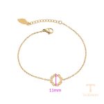 جزییات زنجیر و قفل دستبند ژوپینگ طول 17.5CM وزن 1.67 گرم کد T000964730