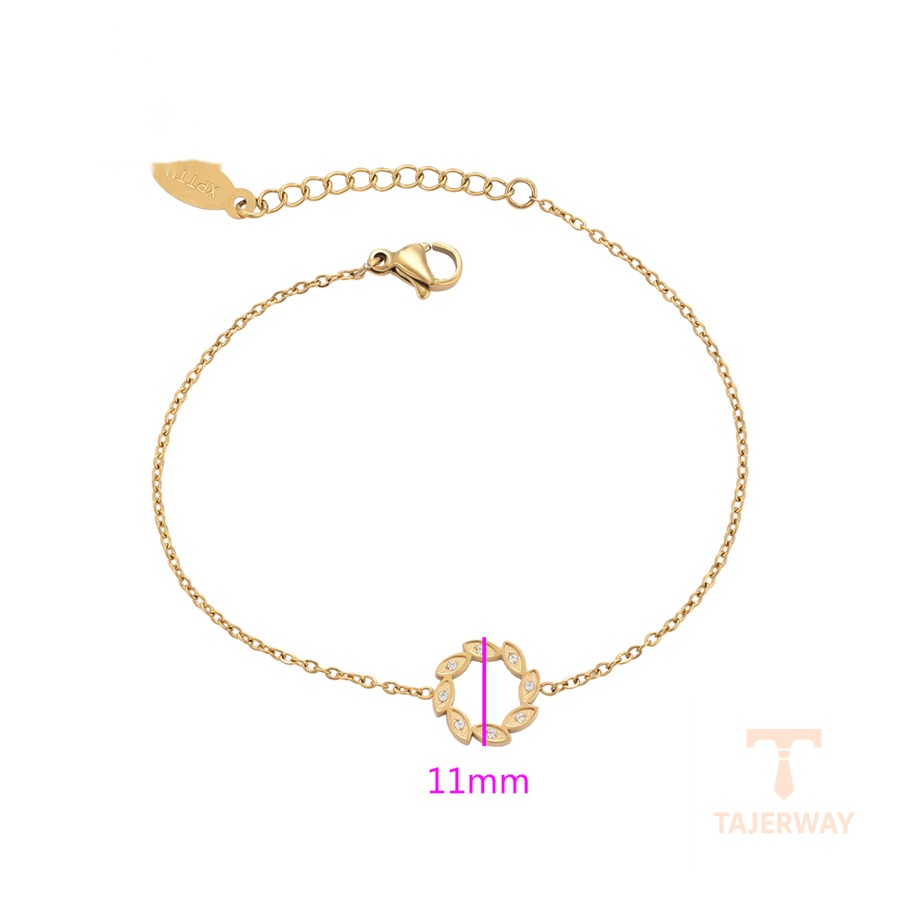 جزییات زنجیر و قفل دستبند ژوپینگ طول 17.5CM وزن 1.67 گرم کد T000964730