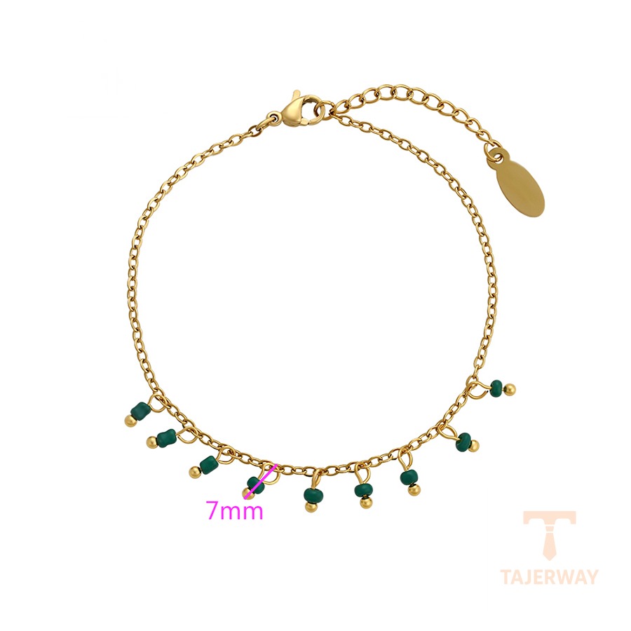 نمای نزدیک دستبند ژوپینگ بدون نگین مناسب پوست حساس کد T000968404
