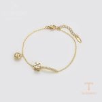 جزییات زنجیر و قفل دستبند ژوپینگ طول 17CM وزن 3.45 گرم کد X000025595