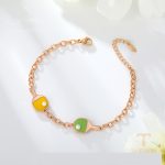 جزییات زنجیر و قفل دستبند ژوپینگ طول 17CM وزن 6.14 گرم کد X000728594-1