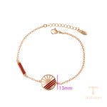 نمای نزدیک دستبند ژوپینگ نگین‌دار کد X000812428
