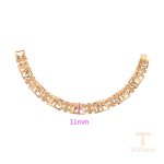 جزییات زنجیر و قفل دستبند ژوپینگ طول 19CM وزن 9.51 گرم کد X000886388
