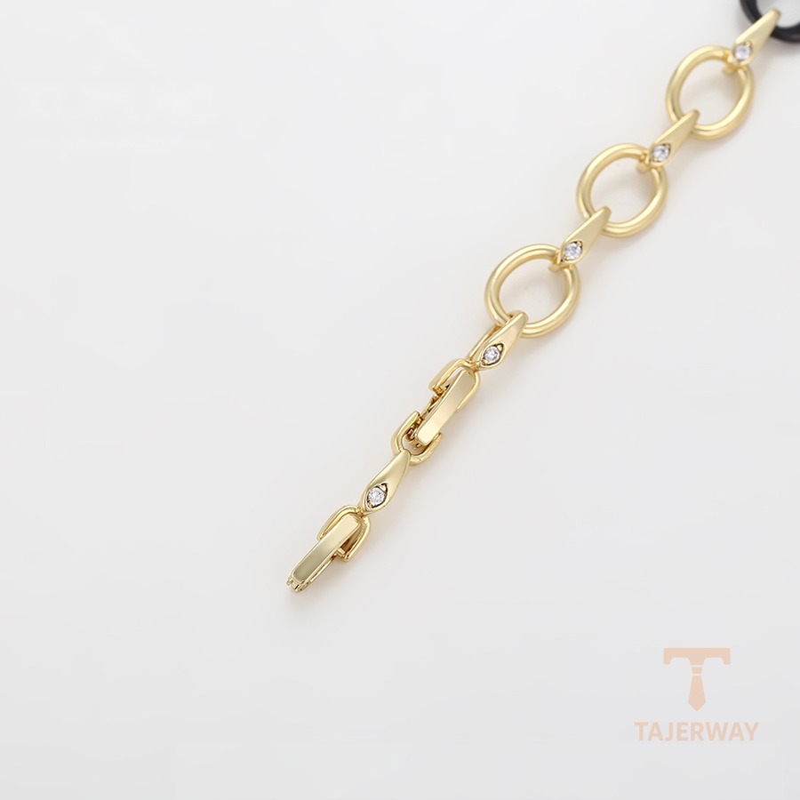 جزییات زنجیر و قفل دستبند ژوپینگ طول 19CM وزن 10 گرم کد X000927787