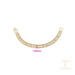 نمای نزدیک دستبند ژوپینگ بدون نگین کد X000956372