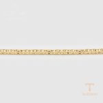 جزییات زنجیر و قفل دستبند ژوپینگ طول 17CM وزن 11.63 گرم کد X000956372
