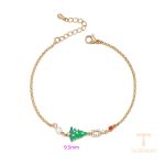 جزییات زنجیر و قفل دستبند ژوپینگ طول 18CM وزن 2.55 گرم کد X000966092