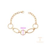 جزییات زنجیر و قفل دستبند ژوپینگ طول 20CM وزن 9.79 گرم کد X000971599