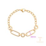 جزییات زنجیر و قفل دستبند ژوپینگ طول 20CM وزن 11.34 گرم کد X000971615