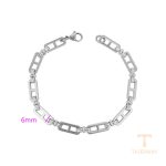 جزییات زنجیر و قفل دستبند ژوپینگ طول 20CM وزن 11.25 گرم کد X000972324
