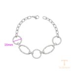 جزییات زنجیر و قفل دستبند ژوپینگ طول 20CM وزن 10.01 گرم کد X000972482