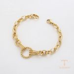 جزییات زنجیر و قفل دستبند ژوپینگ طول 19CM وزن 13.65 گرم کد X000977184