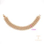 جزییات زنجیر و قفل دستبند ژوپینگ طول 19CM وزن 24.59 گرم کد X000987190