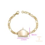 جزییات زنجیر و قفل دستبند ژوپینگ طول 16CM وزن 5.4 گرم کد X001157567
