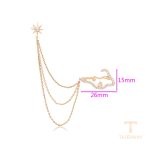 نمای نزدیک زیورآلات ژوپینگ نگین‌دار کد A00673760
