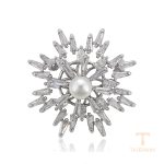 زیورآلات ژوپینگ طلای سفید (رادیوم) نگین‌دار کد A00898227