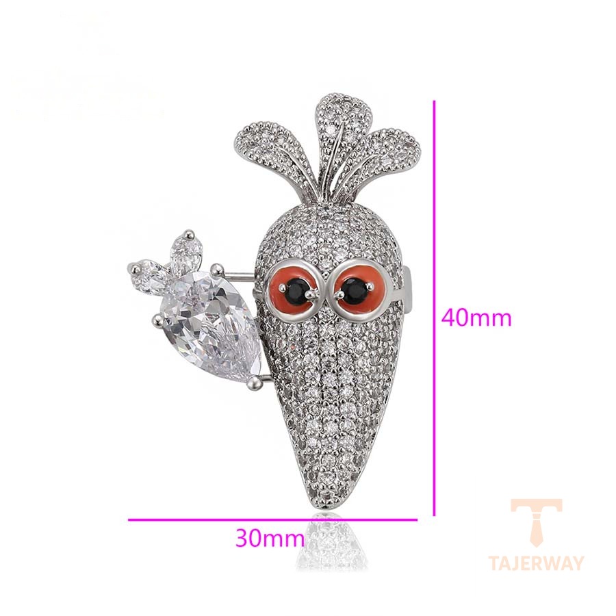 نمای نزدیک سنجاق سینه ژوپینگ نگیندار کد A00898470