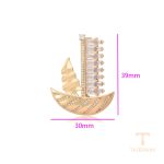 نمای نزدیک زیورآلات ژوپینگ نگین‌دار کد A00898534