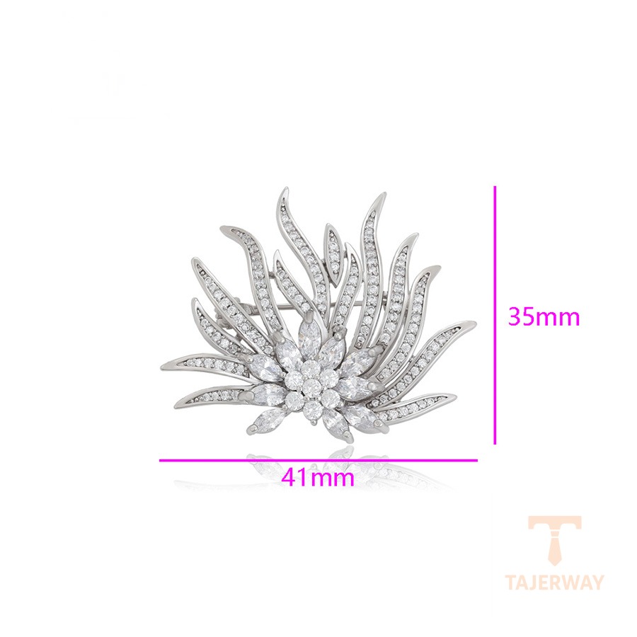 نمای نزدیک سنجاق سینه ژوپینگ نگیندار کد A00900202