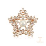 زیورآلات ژوپینگ رنگ طلایی طرح طلا ۱۸ عیار نگین‌دار کد A00900336