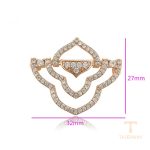 نمای نزدیک زیورآلات ژوپینگ نگین‌دار کد A00902577