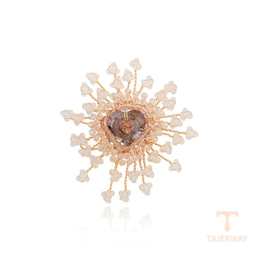 زیورآلات ژوپینگ رنگ طلایی طرح طلا ۱۸ عیار کد A00912314