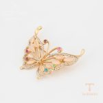 جزییات و نمای نزدیک سنجاق سینه ژوپینگ طول Free وزن 12 کد BL brooches-580