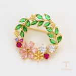 جزییات و نمای نزدیک سنجاق سینه ژوپینگ طول Free وزن 6 کد BL brooches-591