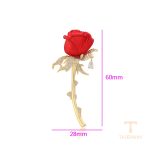 نمای نزدیک سنجاق سینه ژوپینگ نگین‌دار کد BL brooches-603