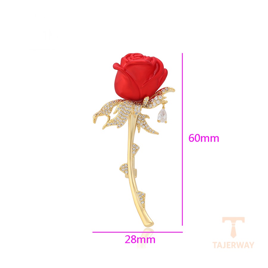نمای نزدیک سنجاق سینه ژوپینگ نگیندار کد BL brooches-603