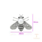 نمای نزدیک ست ژوپینگ نگین‌دار کد BL brooches-606