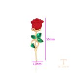 نمای نزدیک سنجاق سینه ژوپینگ بدون نگین کد BL brooches-618