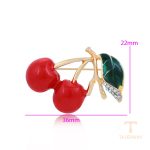 نمای نزدیک سنجاق سینه ژوپینگ نگین‌دار کد BL brooches-629