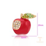 نمای نزدیک ست ژوپینگ نگین‌دار کد BL brooches-631