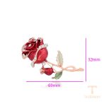 نمای نزدیک سنجاق سینه ژوپینگ نگین‌دار کد BL brooches-637