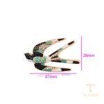 نمای نزدیک ست ژوپینگ نگین‌دار کد BL brooches-639