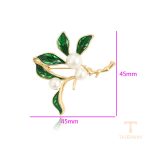 نمای نزدیک سنجاق سینه ژوپینگ نگین‌دار کد BL brooches-679