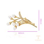 نمای نزدیک سنجاق سینه ژوپینگ نگین‌دار کد BLbrooches-682