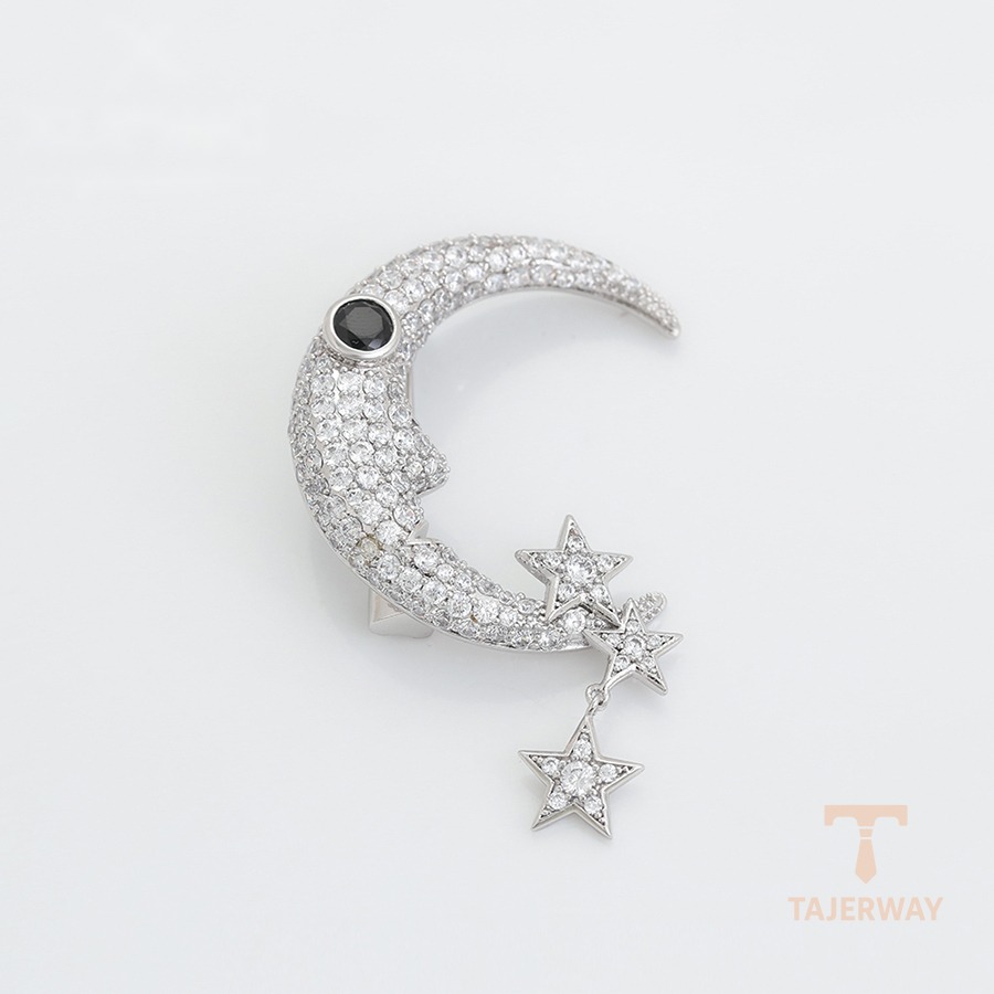 جزییات و نمای نزدیک سنجاق سینه ژوپینگ وزن 5.3 کد brooches-644
