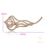 نمای نزدیک سنجاق سینه ژوپینگ نگین‌دار کد brooches-689