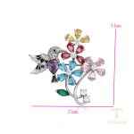نمای نزدیک زیورآلات ژوپینگ نگین‌دار کد S00100578