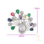 نمای نزدیک زیورآلات ژوپینگ نگین‌دار کد S00109505